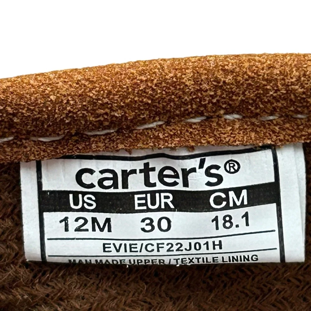 Carters‎ Little Girls Western Slouch Fashion Boots Size 12 Brown Mid Calf